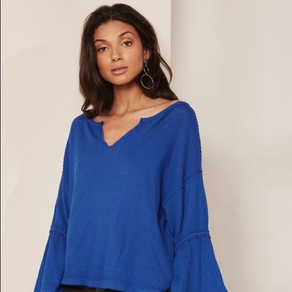 NWT Free People Dahlia Thermal Knit Sweater - Picture 6 of 8